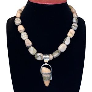 Jay King 925 Beaded with Pendant Necklace